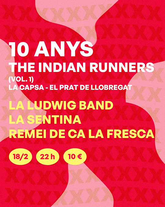 Celebración 10 Años de The Indian Runners: Cartel