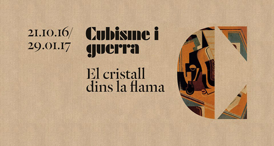 Cubismo y guerra. El Cristal en la llama - Cartel