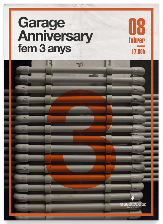 Garage Anniversary - Fem 3 anys (Cartel)