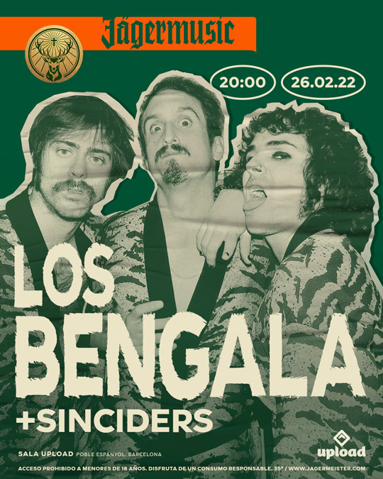 Los Bengala - Sala Upload (Barcelona, Cartel)