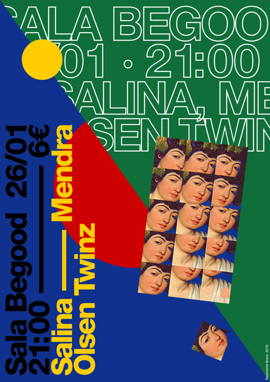 Olsen Twinz + Salina + Mendra en Sala BeGood (Cartel)