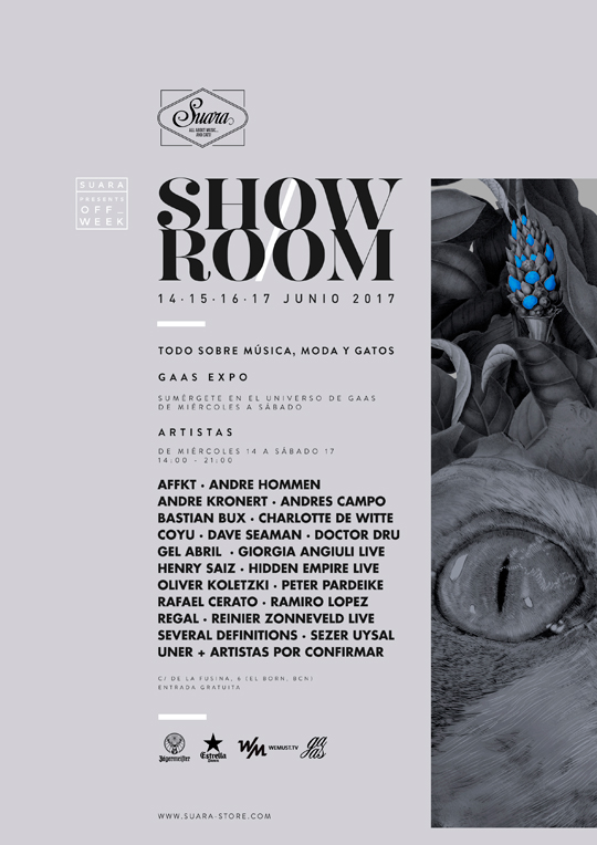 Suara's Showroom 2017 - Cartel